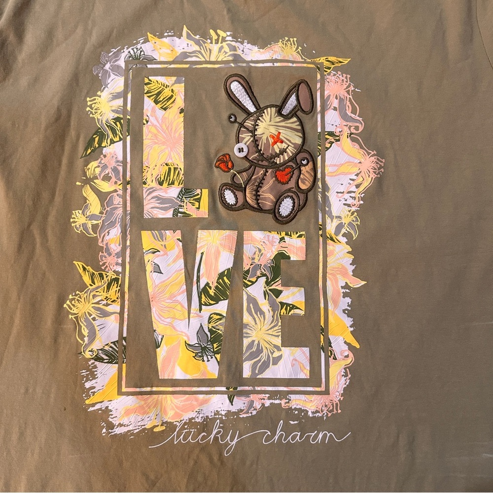 Lucky Charm Men's Short Sleeves Love Graphic T-shirt - 2XL‎